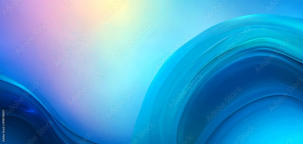 Fototapete a gradient background with a gradient of blue and pink hues, transitioning from a deep blue at the t
