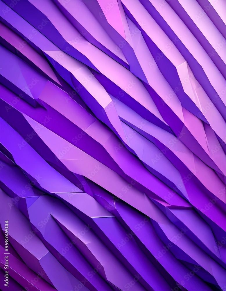 Poster a purple geometric pattern composed of intersecting lines and curves, creating a visually striking and abstract design