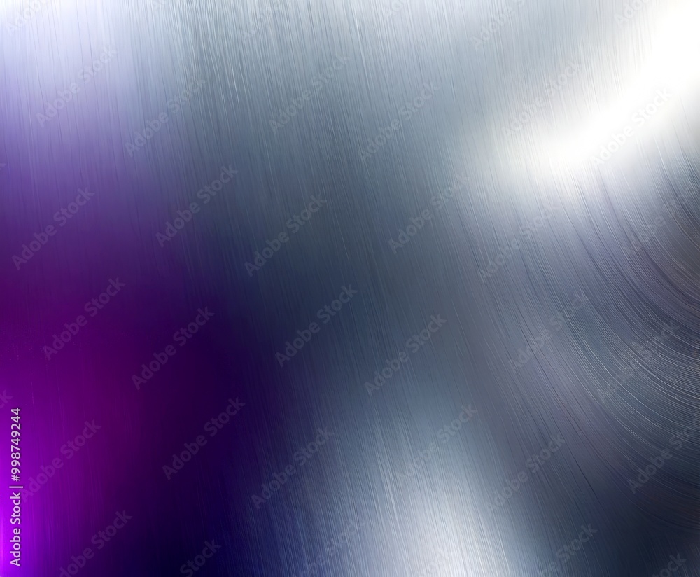 Poster a gradient background transitioning from purple to gray, with a subtle purple accent on the left side