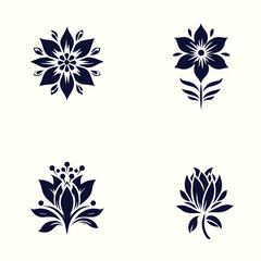 Obraz premium A beautiful seamless floral pattern vector illustration with diverse flower and leaf elements, perfect for vintage spring and summer designs