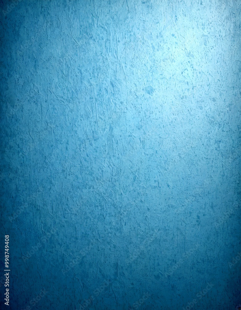 Poster a textured blue background with a subtle gradient effect, creating a calming and soothing visual effect