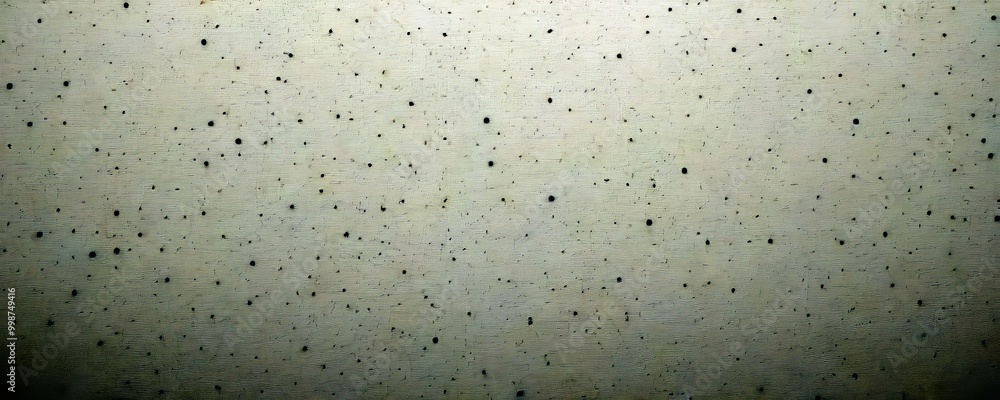 Aufkleber a white background with numerous small black dots scattered randomly across it, creating a sense of randomness and chaos