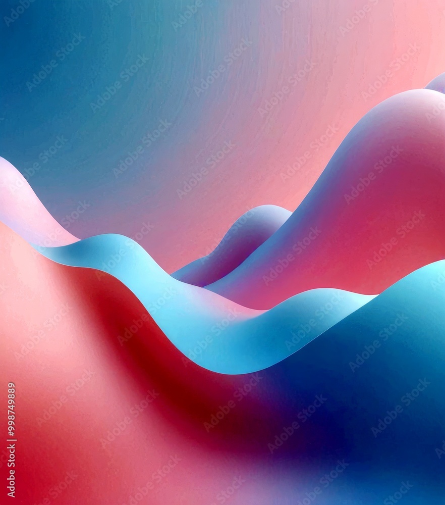 Aufkleber a gradient of pink and blue hues, with the pink on the left and the blue on the right, creating a fl