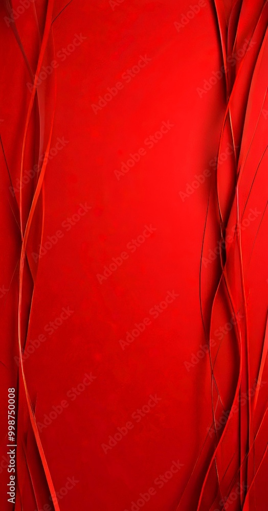 Aufkleber a red abstract background with a central, empty space surrounded by curved, red lines that extend diagonally from the edges, creating a sense of movement and dynamism