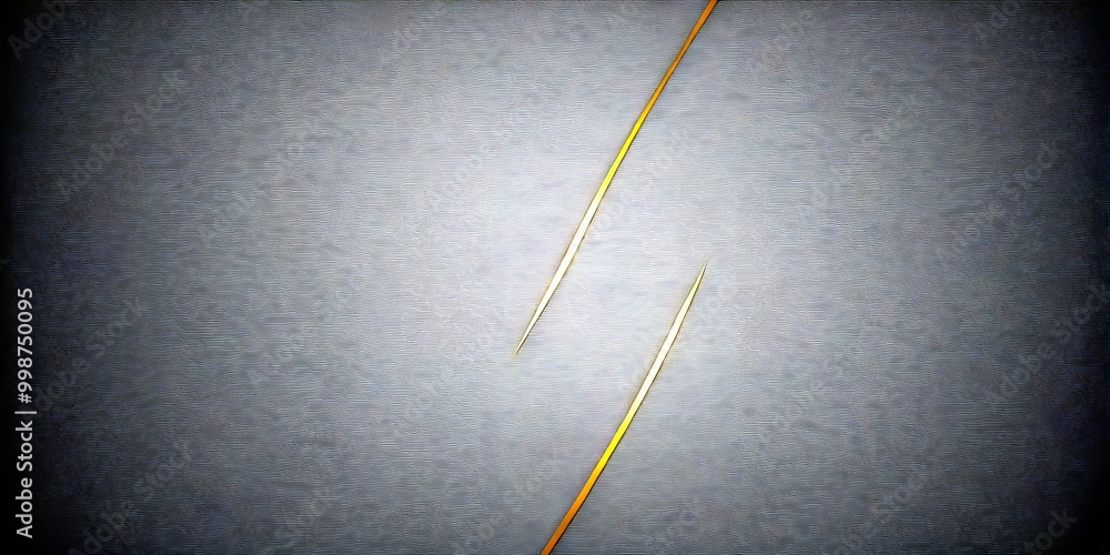 Poster a dark background with two diagonal gold lines intersecting at a right angle, creating a sense of depth and perspective