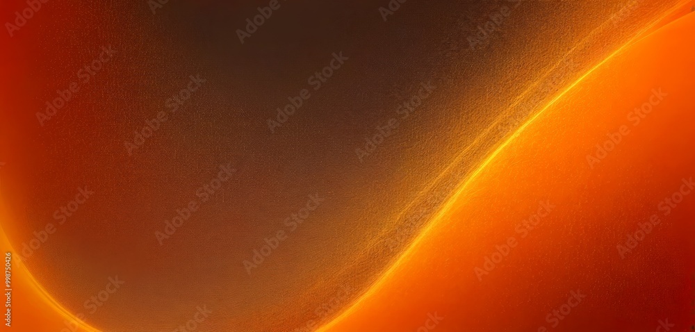 Poster a gradient of warm colors, transitioning from a deep orange at the top to a lighter shade at the bottom The gradient is set against a dark background, creating a striking