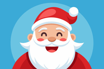 Christmas Santa vector color illustration