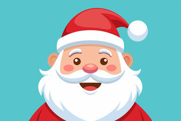 Christmas Santa vector color illustration