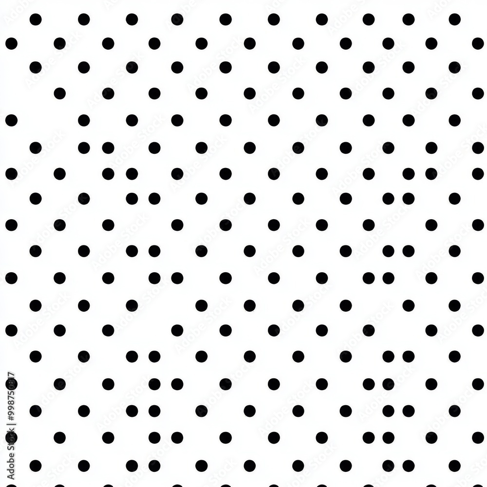 Poster abstract ornament. dotted abstract pattern on seamless background. black circles at random.