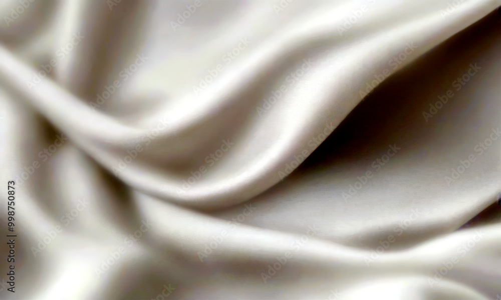 Aufkleber a close-up view white fabric surface, with the fabric appearing to be made of satin or a similar smo