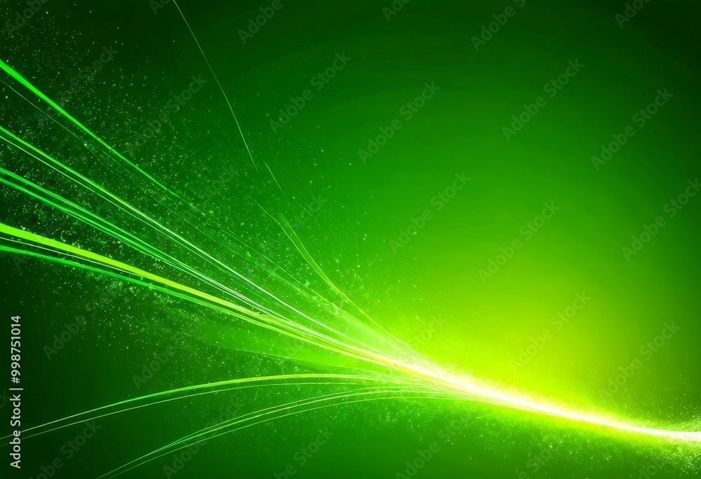 Poster a vibrant abstract background with a gradient of green and white, creating a dynamic and energetic visual effect