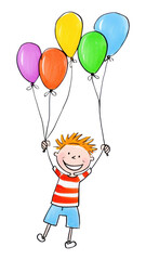 PNG Artist drawing sketch balloon.