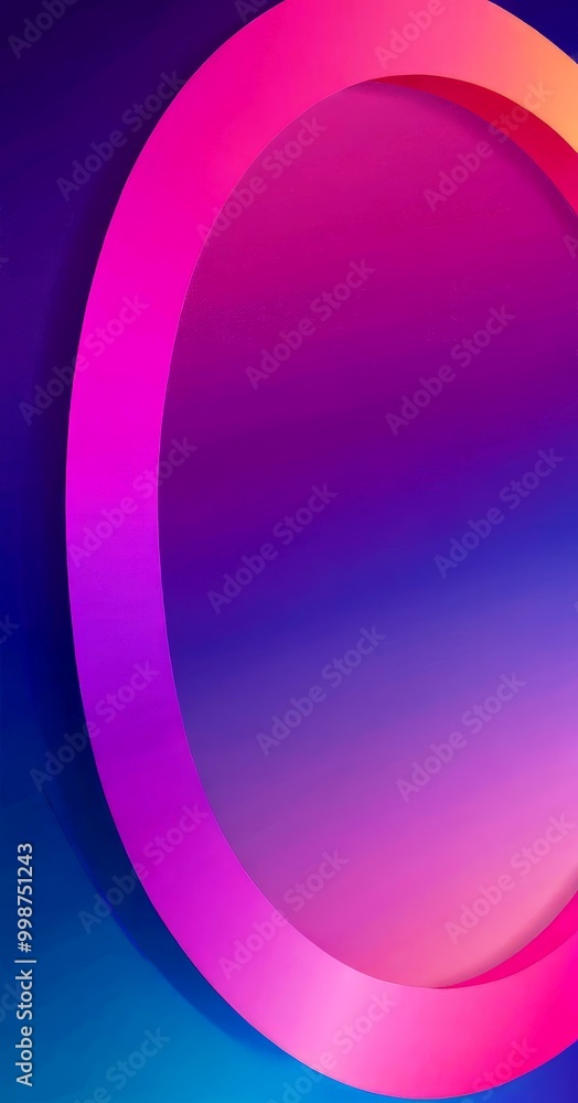 Poster a vibrant abstract design with a gradient of pink and purple colors, creating a visually striking an