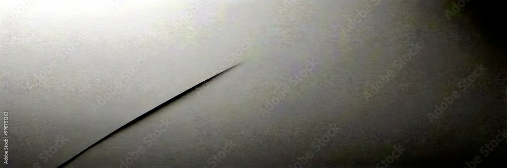 Fototapete A simple, minimalist white background with a diagonal line across it, creating a sense of depth and perspective