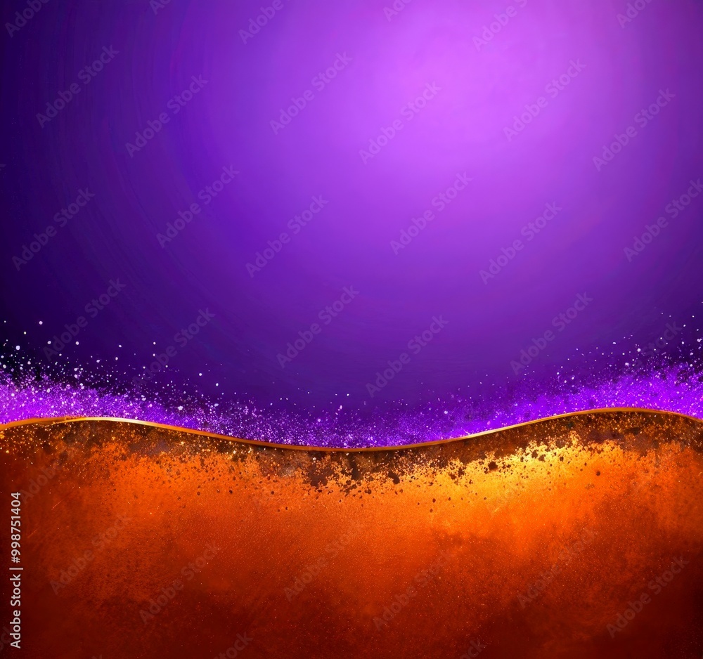 Poster a gradient background transitioning from a deep purple at the top to a lighter shade of purple at the bottom, with a subtle shimmering effect The
