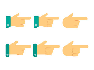 Pointer Hand Cursor clipart Illustration set