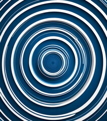 Obraz premium a repeating pattern of concentric circles in varying shades of blue, with white lines running through the center, creating a sense of depth and movement