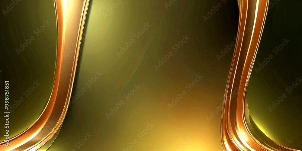 Poster a gradient background with a dark green hue at the top and a lighter green hue at the bottom. two cu