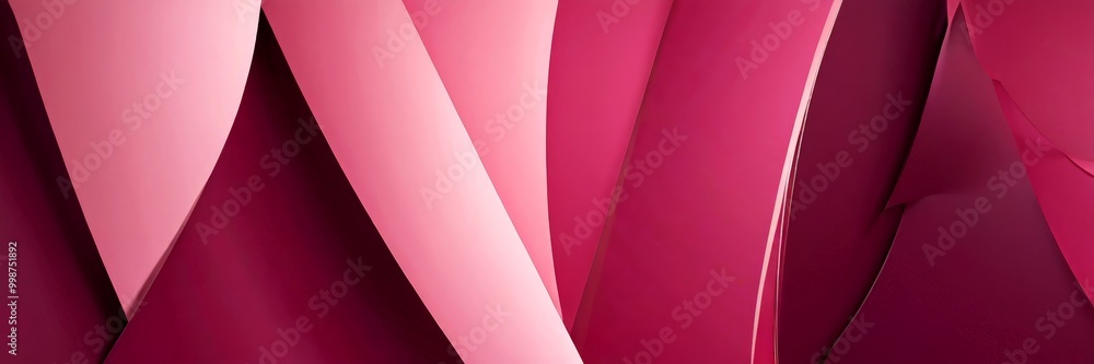 Aufkleber Abstract background with pink and purple shapes overlapping and curving, creating a dynamic and visually striking composition