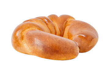 Croissant wheat one, isolated on white background with clipping path .