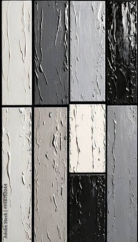 Aufkleber a grid of nine distinct panels, each exhibiting a unique texture and color scheme The panels are arranged in a 3x3 grid, with the top row starting from