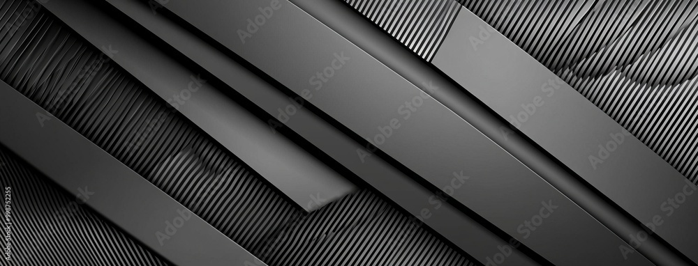 Poster a black background with diagonal pattern texture and a golden abstract texture.