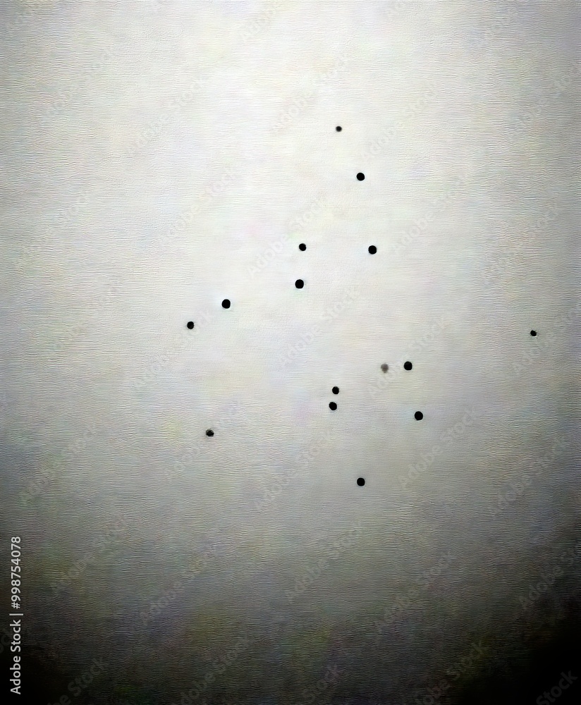 Aufkleber a dark, blurred background with numerous small black dots scattered throughout, resembling a constel