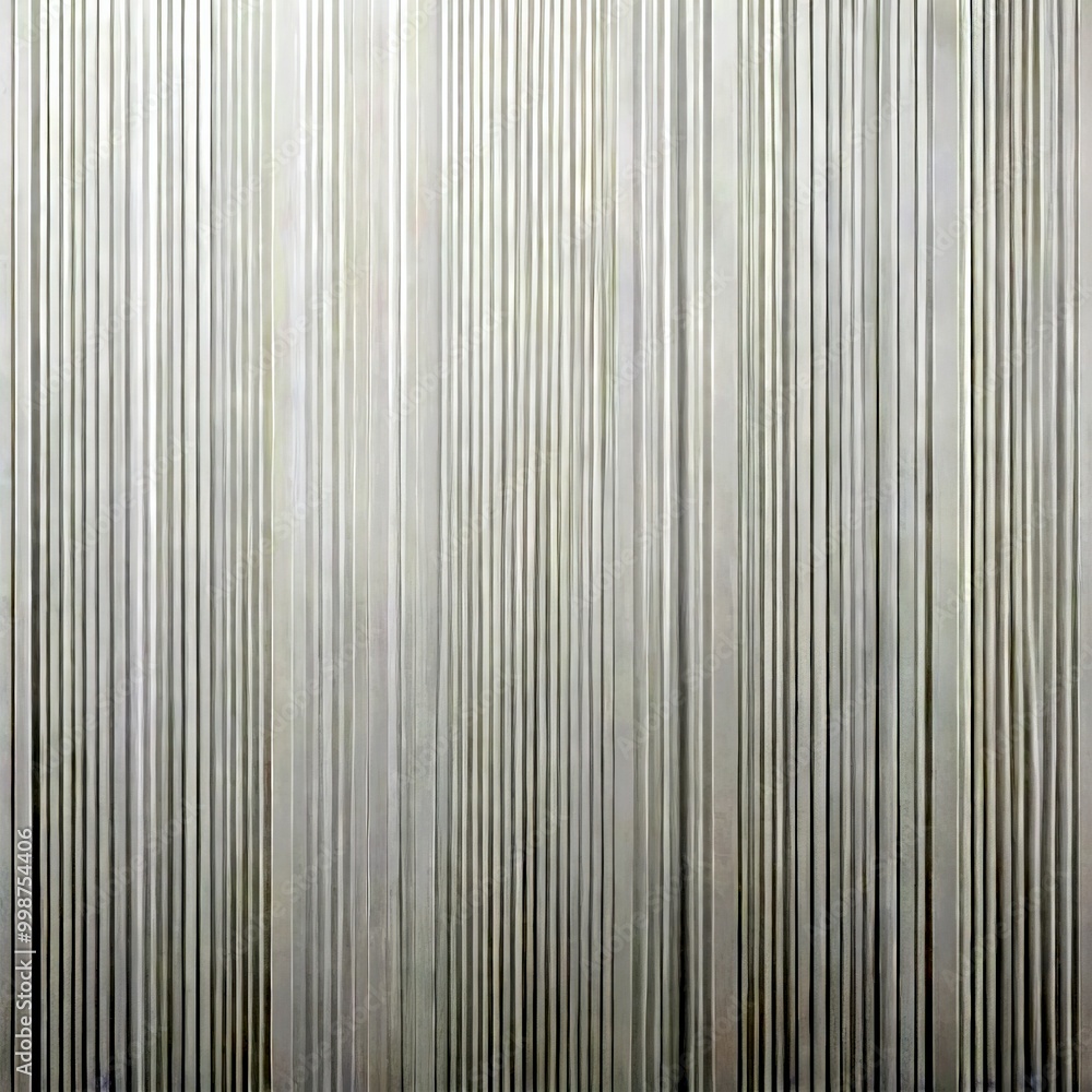 Poster a close-up view white vertical striped pattern, with the lines varying in thickness and spacing, creating a textured and layered appearance
