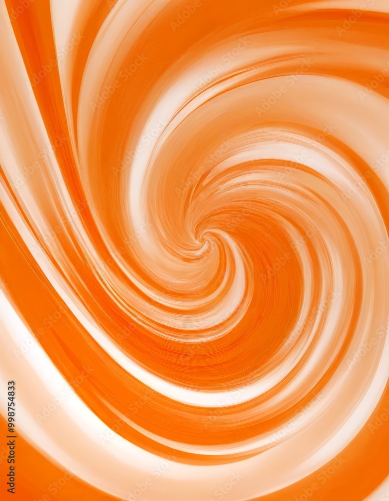 Poster a swirling pattern of orange and white hues, creating a mesmerizing and dynamic visual effect
