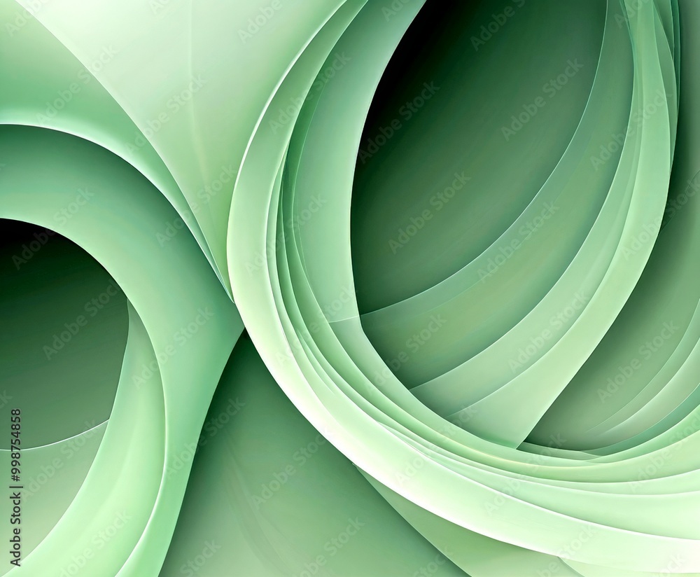 Aufkleber a repeating pattern of curved lines in a light green color, creating a sense of movement and fluidity