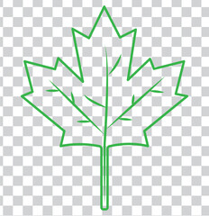 Maple Leaf Icon Canada Maple Leaf Set