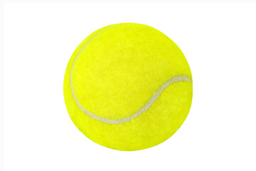 tennis ball isolated on white background with clipping path