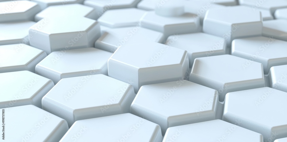 Poster background with a polygonal geometric hexagonal pattern.