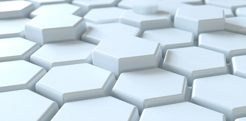Fototapeta premium Background with a polygonal geometric hexagonal pattern.