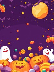 Fototapeta premium Halloween themed flyer for advertising