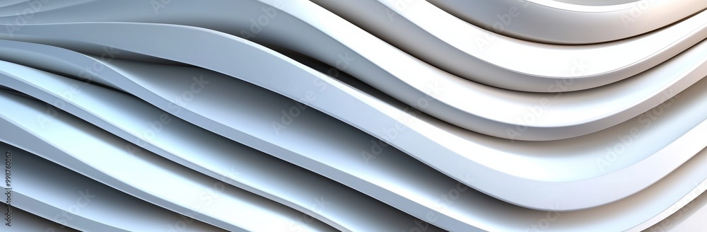 Poster the abstraction white panorama and silver are a light pattern gray with a gradient background a soft