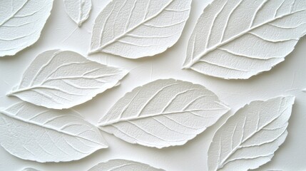 Obraz premium An embossed motif pattern is depicted on a paper background with a leaf pattern.
