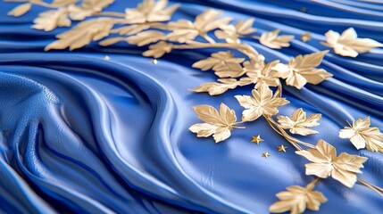 Stars on a dark background. Drawing for fabric, wallpaper, or wrapping paper