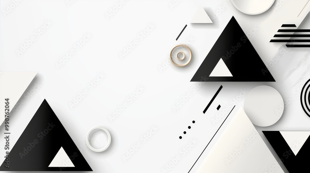 Poster design with abstract geometric background. minimal texture pattern with triangles.