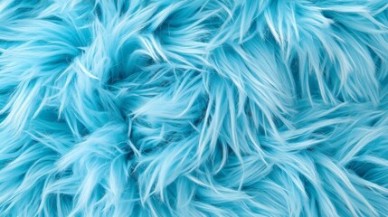 Obraz premium Top view of blue fur texture. Blue sheepskin background. Fur pattern.