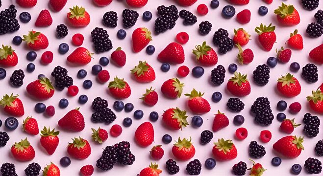 pattern with strawberries