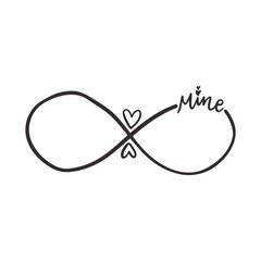 Fototapeta premium Infinity symbol icon. Vector illustration.