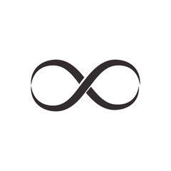 Infinity symbol icon. Vector illustration.