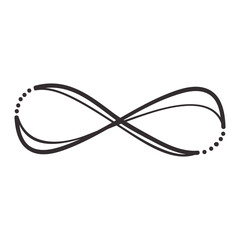 Infinity symbol icon. Vector illustration.