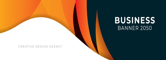 Abstract business banner design web background
