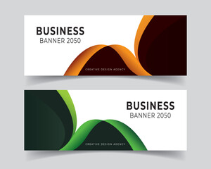 Abstract business banner design web background