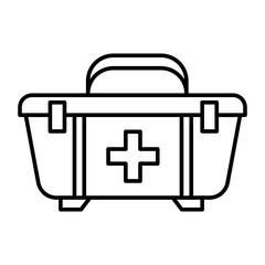 First Aid Vector Line Icon Design