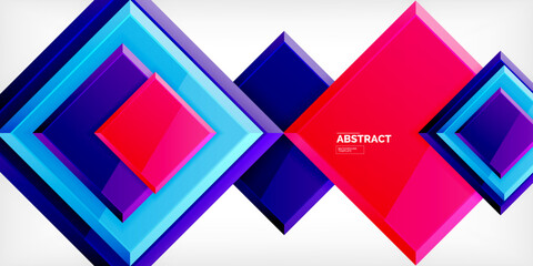 Shiny glossy metallic or plastic square design background. Vector Illustration For Wallpaper, Banner, Background, Card, Book Illustration, landing page