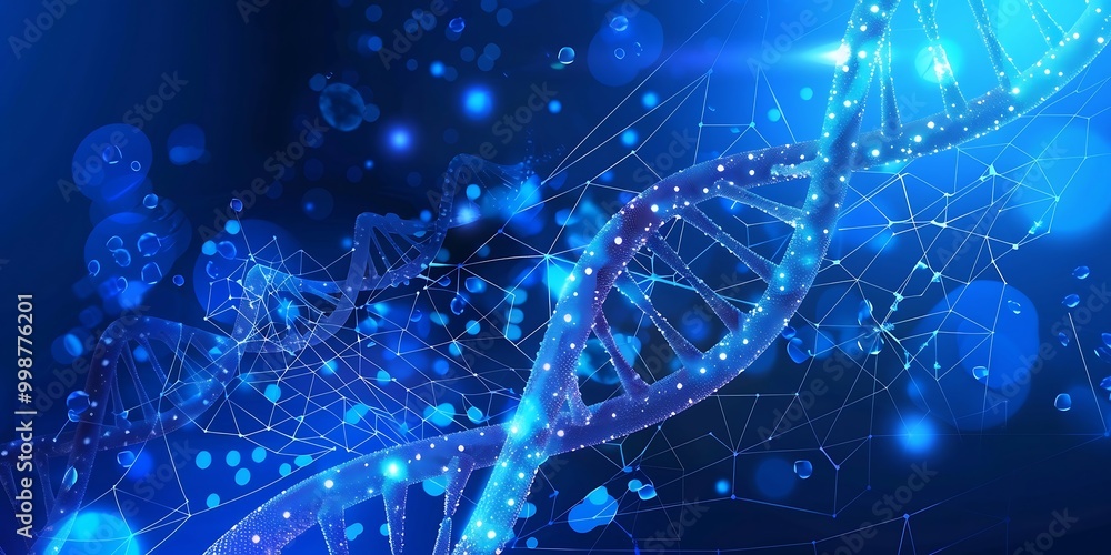 Poster abstract background with molecules and lines. vector illustration for your design.