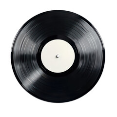 Obraz premium Vinyl record isolated on transparent background.